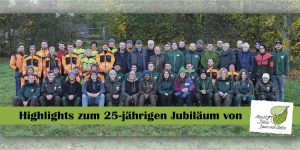 APROS Pressearbeit zum 25-jährigen Jubiläum "Albrecht Bühler Baum und Garten GmbH"- eine ansehnliche Mannschaft von Spezialisten, unter anderem viele "Eigengewächse", vor.